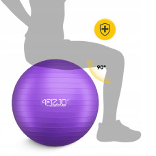 М"яч для фітнесу (фітбол) 4Fizjo 85 см Anti-Burst Violet, код: P-5905973404846