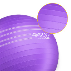 М"яч для фітнесу (фітбол) 4Fizjo 85 см Anti-Burst Violet, код: P-5905973404846
