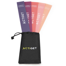 Резинки для фітнесу Actiget Mini Power Band набір 5 шт 1-20 кг, код: ACT0105