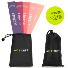 Резинки для фітнесу Actiget Mini Power Band набір 5 шт 1-20 кг, код: ACT0105