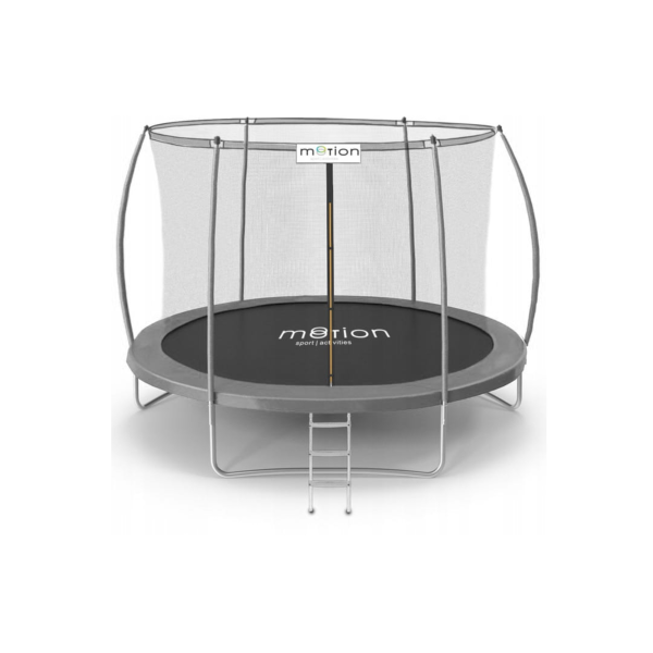 Батут Jumi Motion Sport Line Premium 10ft (305см) з внутрішньою сіткою сірий, код: 5900410870840