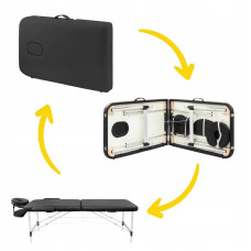 Масажний стіл складний 4Fizjo Massage Table Alu W60 Black, код: P-5907739318374