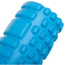 Ролер масажний циліндр (ролик мфр) FitGo Grid Combi Roller 25см, синій, код: FI-0356_BL