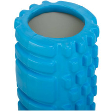Ролер масажний циліндр (ролик мфр) FitGo Grid Combi Roller 25см, синій, код: FI-0356_BL