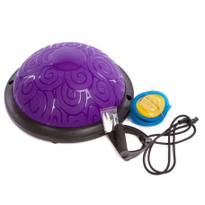 Балансировочная платформа з еспандерами FitGo Bosu чорний, код: FI-1931_BK