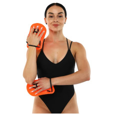 Лопатки для плавання FitGo L помаранчевий, код: PL-6392_LOR