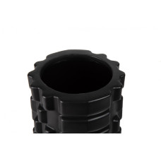 Масажний ролик (роллер) PowerPlay Massage Roller 330х140 мм, чорний, код: PP_4025_Black
