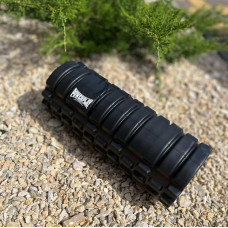 Масажний ролик (роллер) PowerPlay Massage Roller 330х140 мм, чорний, код: PP_4025_Black