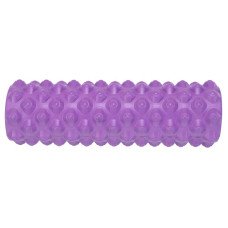 Ролер масажний циліндр (ролик мфр) FitGo Grid Rumble Roller, 450x140 мм, фіолетовий, код: FI-9395_V