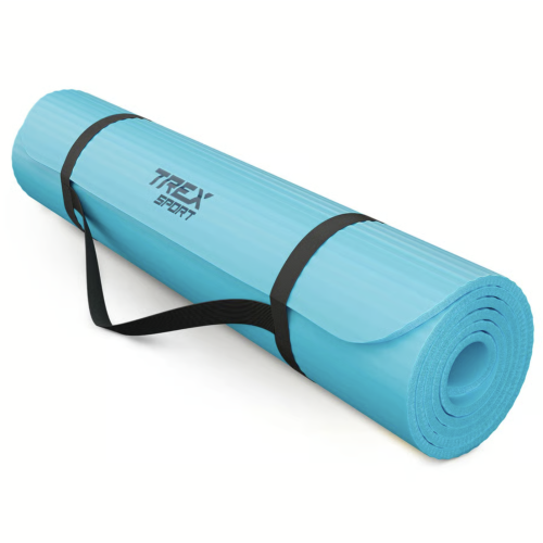Килимок для йоги Trex Sport TX-019NGM NBR 1см 190х80 блакитний,код: 5902308235267