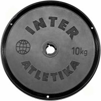 Диск InterAtletika чорний 10 кг, код: ST520.5B