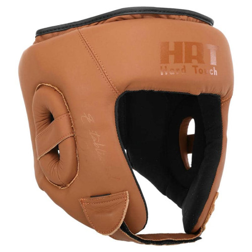 Шолом боксерський відкритий шкіряний Hard Touch S, коричневий, код: BO-4232_SBR