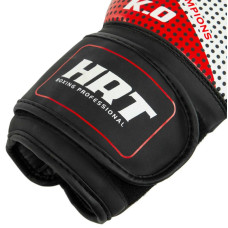 Боксерські рукавиці Hard Touch 12 унцій, чорний-червоний, код: BO-8469_12BKR