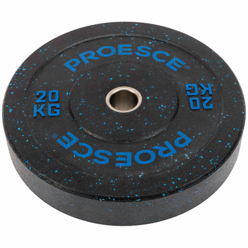 Бамперні диски із структурної гуми Record Bumper Plates 51мм, 20кг, чорний-синій, код: TA-4782-20