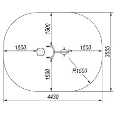Лабіринт InterAtletika 922х972х798 мм, код: SK106-SM