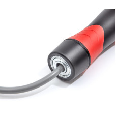 Скакалка Reebok Premium Skipping Rope чорний-червоний 280 см, код: 885652022668