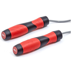Скакалка Reebok Premium Skipping Rope чорний-червоний 280 см, код: 885652022668