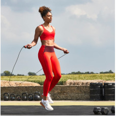 Скакалка Reebok Premium Skipping Rope чорний-червоний 280 см, код: 885652022668