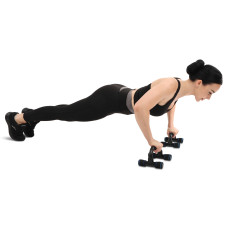 Упори для віджимань Aopi Push-Up Bar 2шт, 22х15х12см, сірий-чорний, код: AP-398
