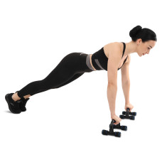 Упори для віджимань Aopi Push-Up Bar 2шт, 22х15х12см, сірий-чорний, код: AP-398