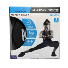 Диски для ковзання PowerPlay Sliding Disk чорні, код: PP_4332_Black