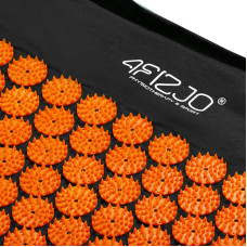 Килимок акупунктурний з валиком 4Fizjo Classic Mat Аплікатор Кузнєцова 680х420х20 мм, Black/Orange, код: P-5907222931752