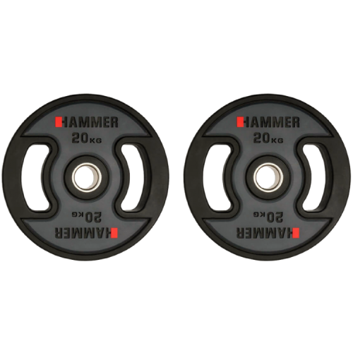 Олімпійські диски професійні Hammer PU Weight Discs 2x20 кг, код: 17045-S25