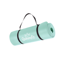 Килимок (мат) для фітнесу та йоги Queenfit NBR 1,5см бірюзовий, код: 5907766668367