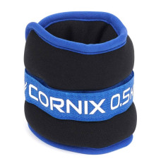 Обважнювачі-манжети для ніг та рук Cornix 2x0.5 кг, чорний-синій, код: XR-0172