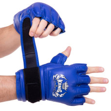 Рукавички для змішаних єдиноборств MMA Top King Extreme шкіряні M, червоний, код: TKGGE_MR