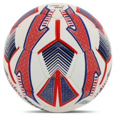 М"яч футбольний Soccermax Hybrid №5 PU, білий-червоний, код: FB-4166_WR