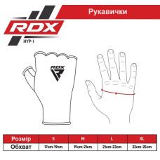 Рукавиці RDX Inner M, чорний-білий, код: HYP-IBW-M