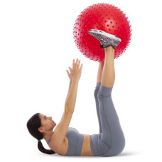 М"яч для фітнесу FitGo ExerciseBall 650 мм, синій, код: FI-078-65_BL