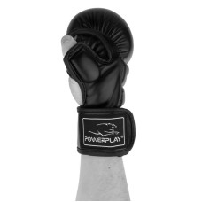 Рукавиці для MMA PowerPlay S, чорний, код: PP_3026_S_Black
