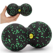 Масажний м'яч подвійний Actiget EPP 8 x 16 см Black/Green, код: ACT0098