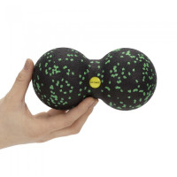 Масажний м'яч подвійний Actiget EPP 8 x 16 см Black/Green, код: ACT0098