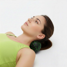 Масажний м'яч подвійний Actiget EPP 8 x 16 см Black/Green, код: ACT0098