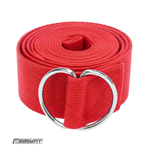 Ремінь для йоги EasyFit червоний, код: EF-1830-R