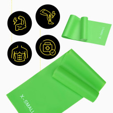 Стрічка-еспандер Generation Fitness 5-8 кг 200х15х0.3 см XS green, код: 523564-AX
