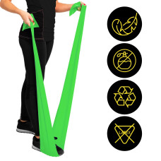 Стрічка-еспандер Generation Fitness 5-8 кг 200х15х0.3 см XS green, код: 523564-AX