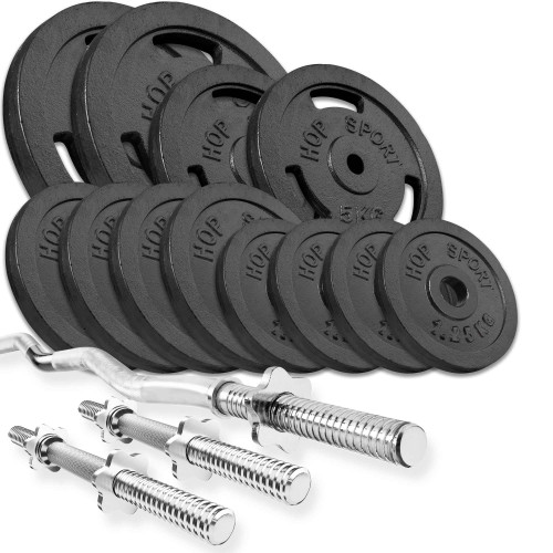 Набір Strong Hop-Sport 57кг з W-подібним і гантельними грифами,код: UT-10000670