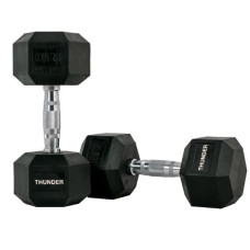 Гантель шестигранна Thunder 12,5 кг, код: HEXAGONAL-DUMBBELLS-12,5K-IN