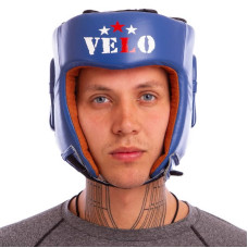 Шолом боксерський професійний шкіряний Aiba Velo M, синій, код: 3081_MBL-S52