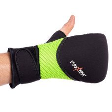 Снарядні рукавички FitBox Maxxmma L-XL, чорний-салатовий, код: GH06-LG_L-XL
