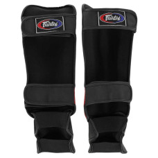 Захист гомілки та стопи для єдиноборств Fairtex, розмір M, чорний-помаранчевий, код: BO-9486_MBKOR