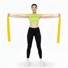 Набір стрічкових еспандерів для спорту та реабілітації Actiget Flat Band 200 х 15 cм 1-15 кг, 5 шт, код: ACT0106