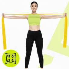 Набір стрічкових еспандерів для спорту та реабілітації Actiget Flat Band 200 х 15 cм 1-15 кг, 5 шт, код: ACT0106