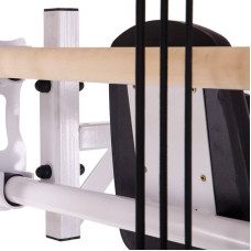 Шведська стінка-стійка з лавкою для преса та спини BioGym Wood FULL PRO з набором експандерів, код: L-2407