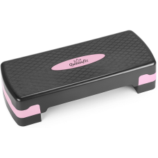 Степ-платформа Queenfit 2-х рівнева чорно-рожева, код: 5907766664048