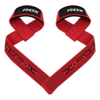 Лямки для тяги RDX S4 Gym Cotton Gel Straps Red Plus, код: WAC-S4R+